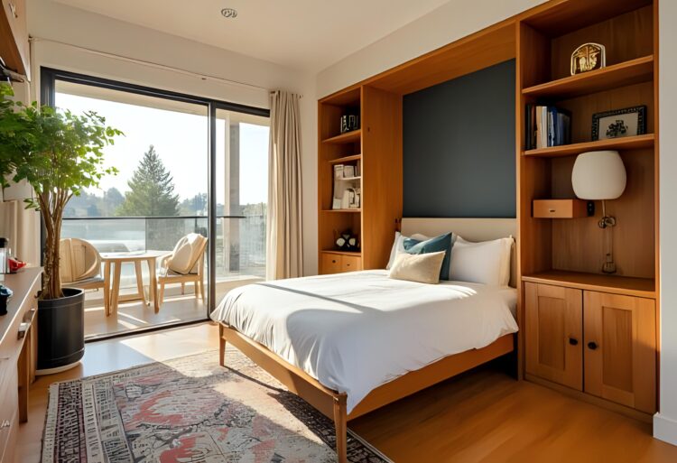 Best space saving ideas for tiny homes using a Murphy bed